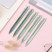 BUTASY Ballpoint Pens 5 Piece Push Button Ballpoint Pen Retractable Ink Pen with Large Capacity Quicks Drying Neutrals Pen 0.5 Mm Very for School Office and Home 5ml