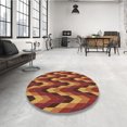 thumbnail image 4 of Ahgly Company Tapis Rectangulaire Lavable en Machine Intérieur Transitionnel Rouge Tomate, 4 Pieds x 6 Pieds, 4 of 7
