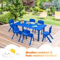 thumbnail image 3 of Patiojoy Chaise pour Enfants en Plastique Moderne Empilable, 6 Pcs, Bleue, Chaises d'Apprentissage, 3 of 10
