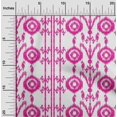 thumbnail image 1 of oneOone Polyester Lycra Fabric Paisley|Stripe & Circle Ikat Printed Craft Fabric BTY 56 Inch Wide, 1 of 4
