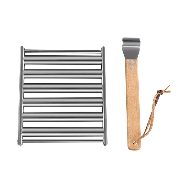 Portable Stainless Steel Rolling Rack Hot Dog Rack,Usage Roller Rack,Dismantling Stainless Steel Sausage Rack,Rolling Barbecue Hot Dog Roller