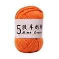 thumbnail image 2 of 5 Strands Milk Cotton Doll Crochet Diy Knitting Thread Baby Sweater Wool Ball, 2 of 6