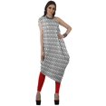 thumbnail image 3 of Moomaya Robe Kurti à une Épaule Imprimée pour Femme, Sans Manches, à Col Bénitier, Style Bohème, Tenue de Soirée de Designer, 3 of 7