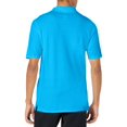 thumbnail image 2 of Hanes Mens FreshIQ X-Temp Polo, M, Neon Blue Heather, 2 of 2