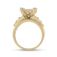 thumbnail image 2 of Bague de Fiançailles de Mariage en Or Jaune 10kt pour Femmes, Diamant Rond, 7/8 Cttw, 2 of 4