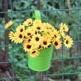 thumbnail image 3 of MesaSe Space-saving Flower Bucket with Hook Iron Detachable Hanging Plant Holder for Railing, 3 of 9
