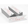 thumbnail image 2 of Inkdotpot Rose Gold Foil Paper Hang Tags Made With Love Text Favor Tags 100 Pieces, 2 of 6