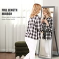 thumbnail image 4 of HOMCOM Full Length Mirror Standing Leaning Wall 64" x 21" Grey, 4 of 10