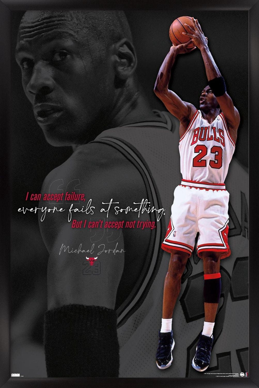 Michael Jordan - Can't Accept Not Trying Wall Poster, 22.375" x 34"