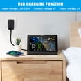 thumbnail image 4 of Geevon Weather Station Indoor Outdoor Thermometer, Digital Display Thermometer Hygrometer with 3 Sensors, AC Adaptor and Adjustable Backlight, Temperature Humidity Monitor for Home Office Bedroom, 4 of 8