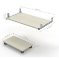 thumbnail image 2 of Bestar Plateau de Clavier Prestige Plus et Ensemble de Plateforme pour CPU en Chocolat Blanc, 2 of 2