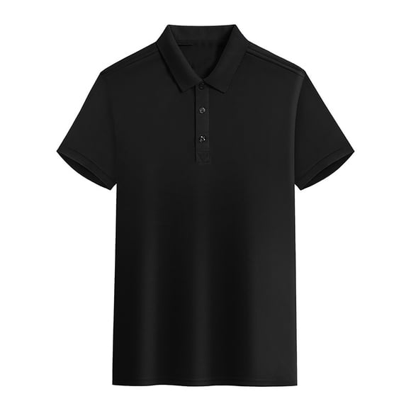 FhsagQ Men's Shirts Mens Shirts Tops Black Super Fit Shirts for Men Short Sleeve Collared Shirt Summer Casual Women Shirt Men's Shirts Cotton Stretch Tops Black XXXXL