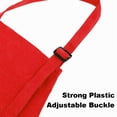 thumbnail image 4 of TOPTIE 6 Pack Kids Aprons with Pocket & Adjustable Strap, Child Chef Bib Apron for Kitchen Cooking Baking Painting-Red-M, 4 of 7