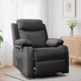 thumbnail image 1 of Lnsenfin Manual Small Recliner Chair for Small Spaces Linen Living Room,Darkgrey, 1 of 6