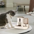 thumbnail image 1 of Savings Oefntac Automatic Cats Feeder Smart Timed Cats Feeding Station 3.8L Auto Dog Waterer Bowl Dispenser Water Dispense Pet Food Container Programable Dry Food Dispenser, 1 of 5