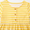 thumbnail image 4 of MIASHUI Robes de Pâques pour Filles Lapin Manches Courtes Robes Décontractées, Jaune, 7-8 Ans, 4 of 9