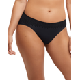 thumbnail image 1 of Bali Womens Comfort Revolution Modern Seamless Hi-Cut Panty, 9, Black, 1 of 1