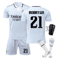 thumbnail image 1 of 2022 Ensemble de Maillots de Soccer pour Hommes 21# RODRYGO Été Manches Courtes Ensemble d'Uniformes de Sport de Course de Soccer pour Femmes avec Chaussettes, 1 of 2