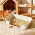 thumbnail image 3 of Litière pour Chats Spacieuse Semi-Fermée pour Grands Chats avec Circulation d'Air Améliorée et Conception de Protection, 3 of 3