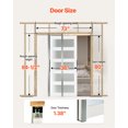 thumbnail image 2 of VEVOR Sliding Pocket Door 36" x 80" 5-Lite Frosted Glass Single Sliding Door, 2 of 9