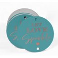 thumbnail image 2 of Inkdotpot Rose Gold Foil Paper Hang Tags Let Love Sparkle Wedding Favor Tags 50 Pieces, 2 of 6
