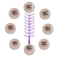 thumbnail image 2 of Kit Templat Shaping Eyebrow Stencil Styles Stencil Eyebrow DIY 8 Grooming Shapes Beauty Tools, 2 of 6