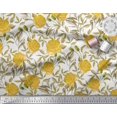 thumbnail image 3 of Soimoi polyester Crepe Fabric Leaves & Rose Flower Print Sewing Fabric Yard 42 Inch Wide, 3 of 3