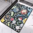 thumbnail image 5 of 20x32 Inch Distressed Floral Rug - Green, Modern, Washable, Non-Slip Area Rug for Entryway, Bedroom, Bathroom, Laundry Room - Small Accent Carpet, 5 of 5