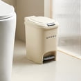 thumbnail image 2 of Penkiiy Trash Can, Plastic Kitchen Waste Bins with Odor Protection of Lid Hands Free with Step On Foot Pedal and Garbage Bag Rings, 2 of 4