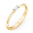 thumbnail image 3 of East-West Stackable Baguette Ring in 10K Yellow Gold, 3 of 3