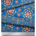 thumbnail image 2 of Soimoi Georgette Viscose Fabric Floral Mandala Printed Fabric 1 Yard 42 Inch Wide, 2 of 3