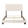 thumbnail image 3 of CorLiving Celeste Off-White Boucle Fabric Upholstered Adult Bed with Headboard, Box Spring Required, 3 of 8