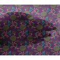 thumbnail image 4 of oneOone Viscose Chiffon Fabric Leaves & Floral Block Printed Craft Fabric BTY 42 Inch Wide, 4 of 4