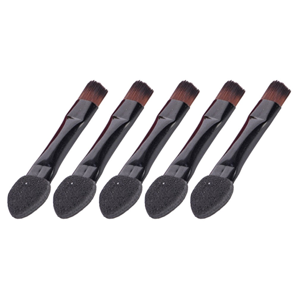 HAMPPLIES 50Pack Dual Sided Makeup Brush for Professional Make Up Users Never Hurt Eyelid Black