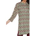 thumbnail image 4 of Moomaya Robes Tuniques Courtes en Poly-Crêpe pour Femmes Kurti Imprimé Mini Tenue d'Été, 4 of 5