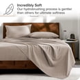 thumbnail image 3 of Bare Home Ensemble Literie Chinée 7 Pcs, Grand Lit, Taupe Chiné, 3 of 5