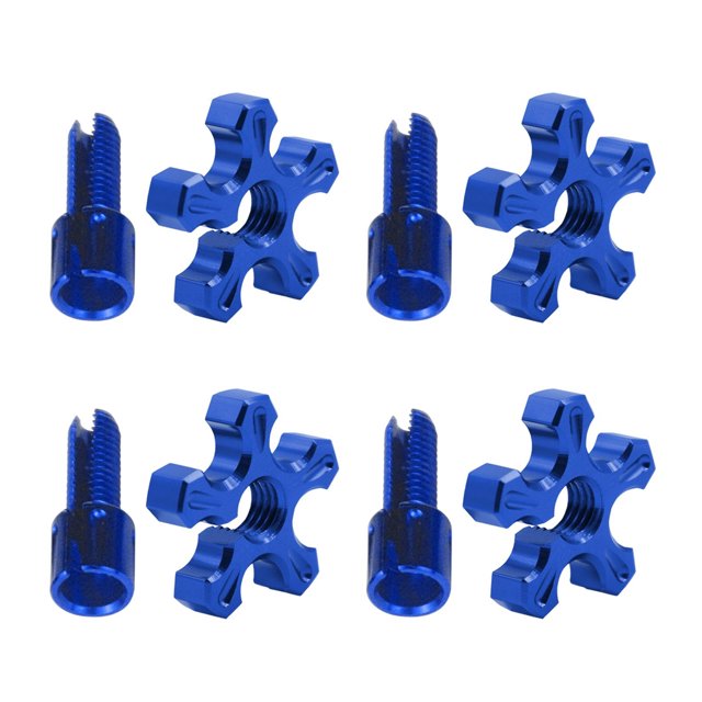 mmirethe 4pcs/set Efficient Performance Motorcycle Fixed Screws For High Torsion And Stress Resistance blue 5Set