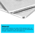 thumbnail image 4 of Uxcell Rondelle Carrée, Lot de 20, M5x30x30x2 mm, Rondelles Carrées pour Plaques en Acier Inoxydable 304, 4 of 5