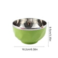 thumbnail image 3 of Uscallm Stainless Steel Double Wall Bowl InsulatedKidsSoup Rice BowlChildren'sDinnerware Set Originality Sammy Bowl Household Kitchenware, 3 of 6