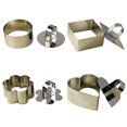 thumbnail image 2 of DIY Stainless Steel Mousse Cake Ring Mold Flower Heart  Square Shape Layer Slicer Cookie Cutter, 2 of 5