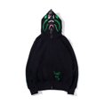 thumbnail image 1 of QJUHUNG Chandail à Capuchon en Coton BAPE Shark Street Camouflage Veste à Double Capuchon CAMO Noir, 1 of 6