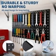 thumbnail image 3 of QinaQin Metal Pegboard Wall Storage Panel, Heavy-Duty Steel Tool Storage Panel, Suitable for Garages, Studios, Kitchens, Wall-Mounted Display Rack Set, 3 of 7