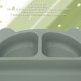 thumbnail image 4 of Suction Plate, Silicone Toddler Bear Shaped Baby Plate with Suction 3 Partition Design High Temperature Resistance Baby Plates for Dining Room, Kindergarten, 4 of 7