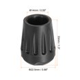 thumbnail image 2 of Unique Bargains 0.55'(14mm) Chair Feet Replacement Plastic Non-Slip Camping Chair Leg Tips Cap 4 Pack, 2 of 6