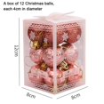 thumbnail image 2 of Christmas Tree Ornament Balls-decorated Xmas Ball-rose gold-(Bmatwk), 2 of 5