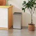 thumbnail image 2 of HOMCOM 13.2 Gallon Automatic Garbage Can, Touchless Trash Can, Silver, 2 of 9