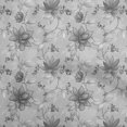 thumbnail image 1 of oneOone Cotton Silk Gray Fabric Floral Retro Craft Projects Decor Fabric Printed By The Yard 42 Inch Wide, 1 of 5