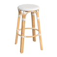 thumbnail image 1 of Butler Specialty Company Tobias Round Rattan 30" Bar Stool - Glossy White, 1 of 7