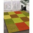thumbnail image 3 of Ahgly Company Tapis d'Intérieur Lavable en Machine Carré Transitionnel Acajou Brun, 7 Pieds Carré, 3 of 7