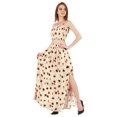 thumbnail image 3 of Bimba 2 Pcs Robe de Plage Sexy pour Femmes Imprimée Smockée Crop Top & Longue Jupe Ensemble, 3 of 7